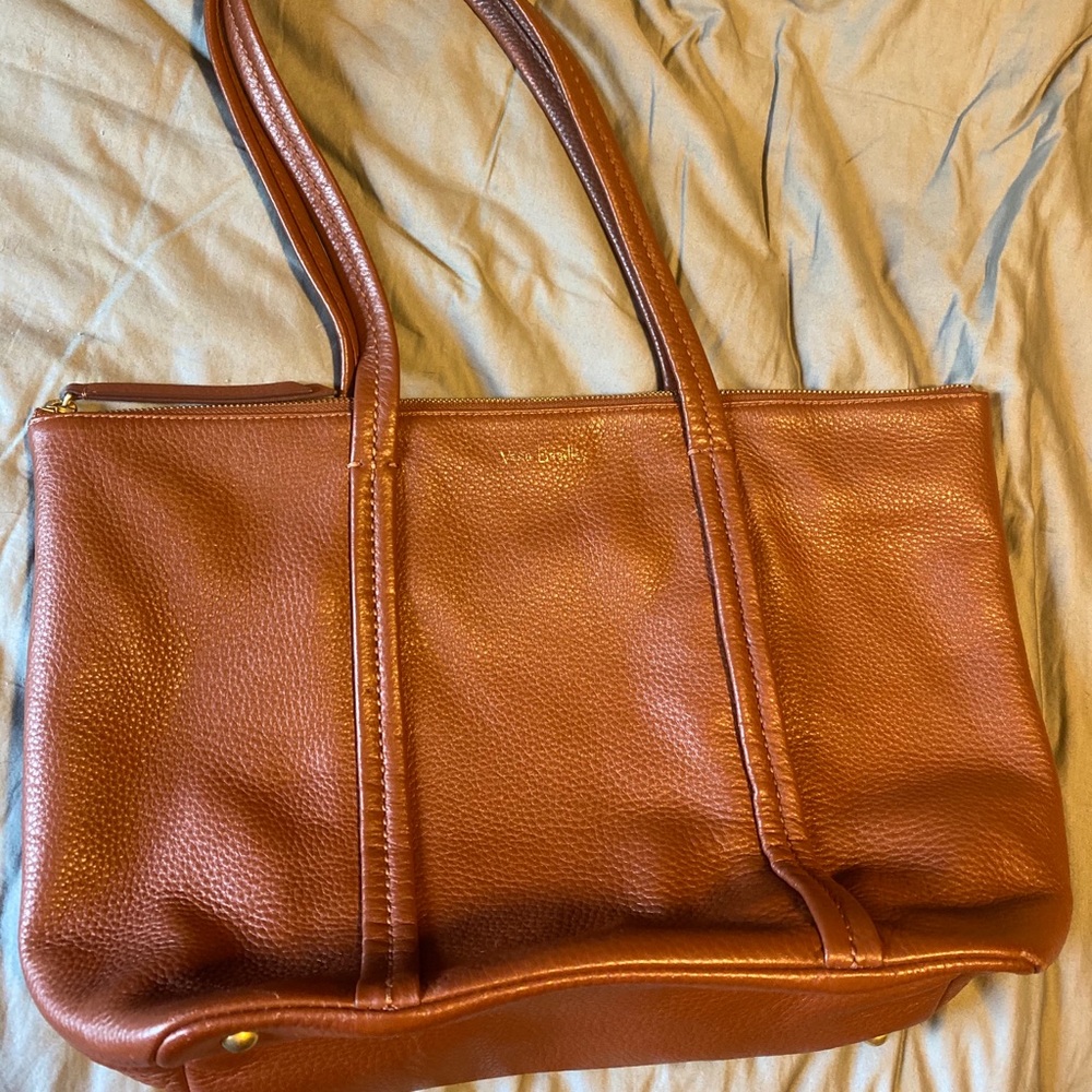Vera Bradley Mesa Brown leather Mallory Tote